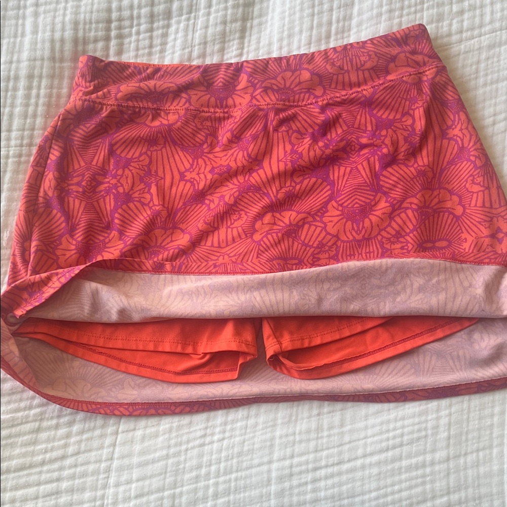 Lola Vibrant Orange and Purple athletic Skort - Picture 4 of 4